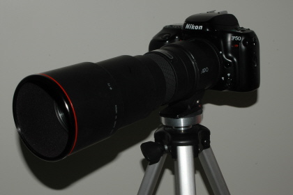 Nikon F50 mit Sigma APO 5,6/400mm